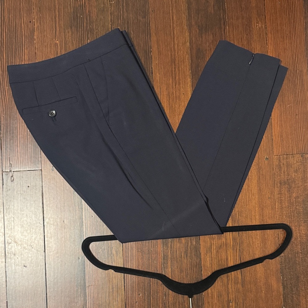 Theory Navy Tailored Dress Pants